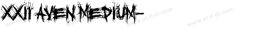 XXII Aven Medium字体转换